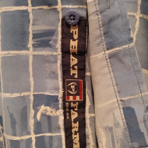 Phat Farm Large Dress Shirt Blue - Picture 3 of 6